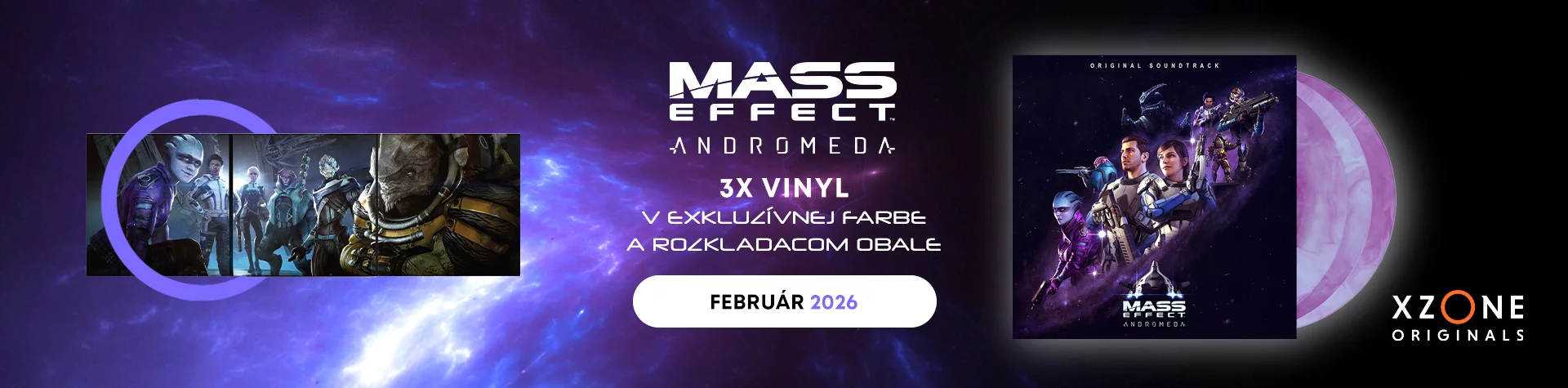 Oficiálný soundtrack Mass Effect: Andromeda na 3x LP (Xzone Exclusive)