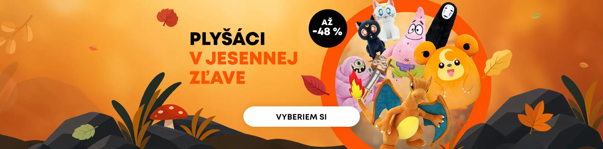 Podzimní výprodej plyšáků (do 5. 12.)