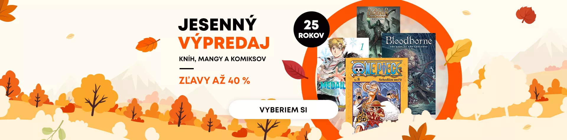 Jesenný výpredaj kníh, mangy a komiksov