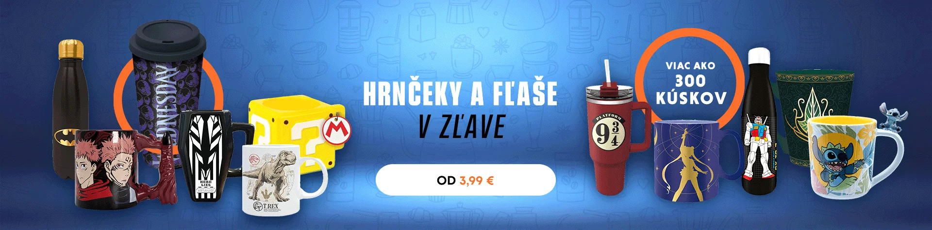 Hrnčeky a poháre v zľave