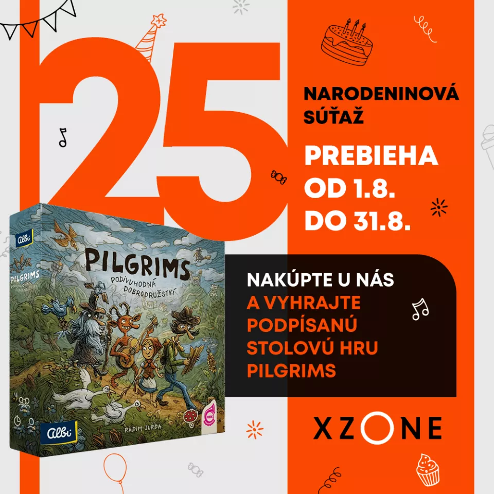 súťaž o podpísané stolovky Pilgrims