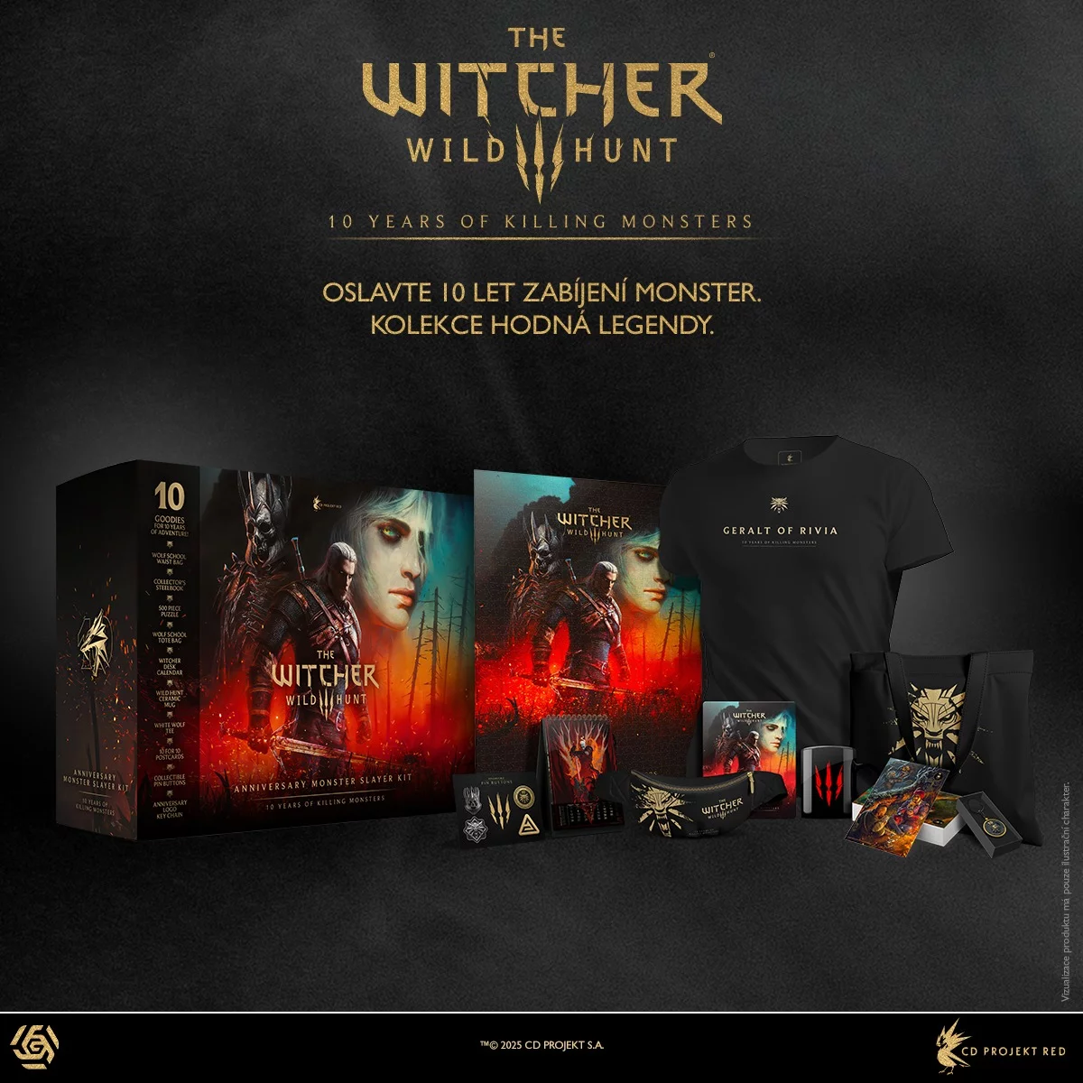 Witcher3, WildHunt, Zaklinac, TheWitcher, WitcherAnniversary, 10YearsOfWitcher3, WitcherMerch, Puzzle, BoardGames, CollectorsEdition, MonsterSlayerKit, Steelbook, XzoneSK, SlovakGamers, GeekCollectibles, FantasyWorld, WitcherFans