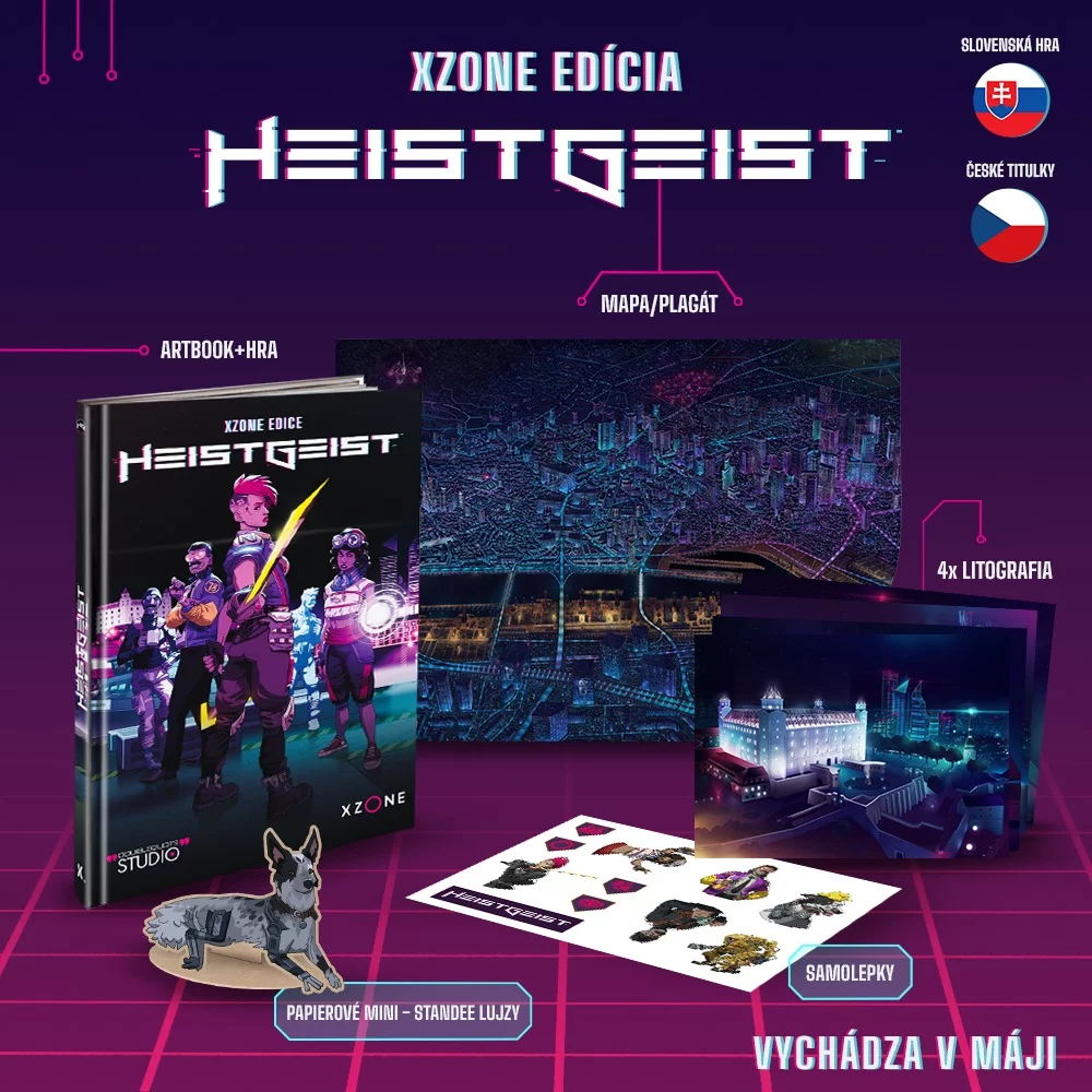 heistgeist, indiegamedev, xzoneedicia, heistgeistgame, indiegame, cyberpunk, slovenskahra, miniartbook