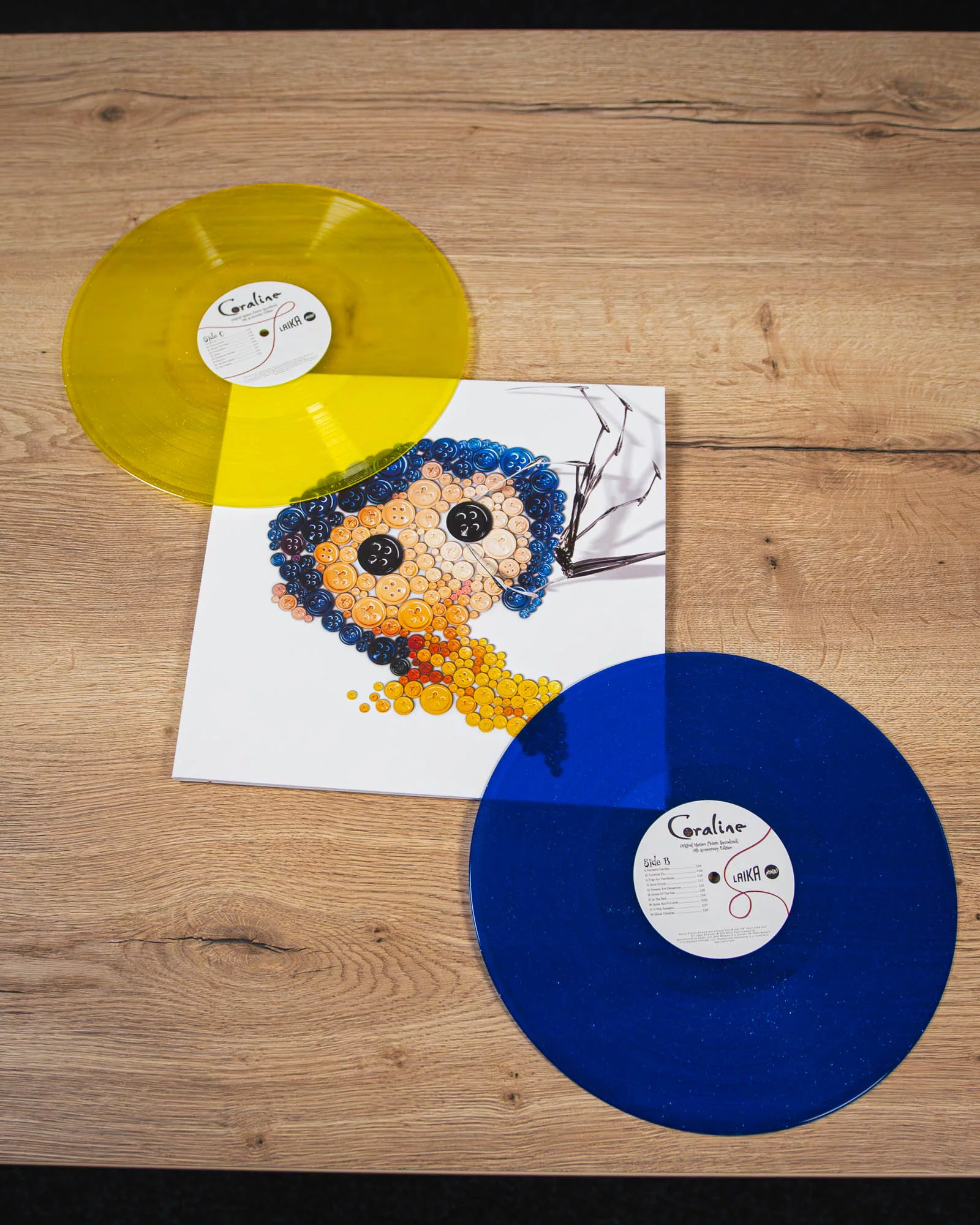 coraline, coralinaasvetzatajemnymidvermi, vinylcollector, gramofón