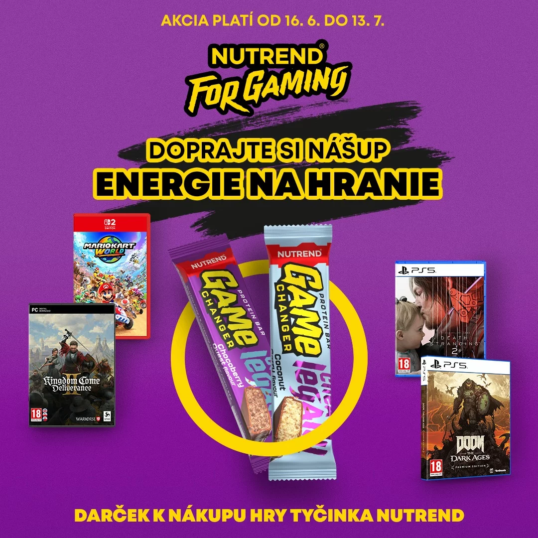 darcek, proteinbar, nutrend, @nutrend_slovensko, proteinovatycinka, gamer4life, game