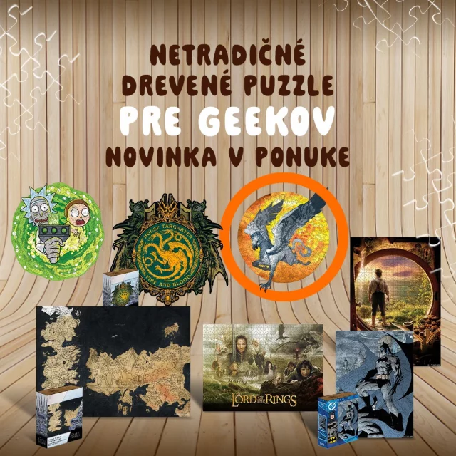 drevenepuzzle, puzzle, geekdarcek, geek, xzonesk, enjoythewood, stredozem, zapadozem, gotham, harrypotter, tipnadarcek