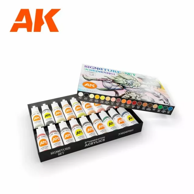 Barvící sada AK - Basic starter set (14 colors) dupl