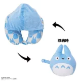 Cestovný vankúš za krk Ghibli - Blue Totoro (s kapucňou) - My Neighbor Totoro