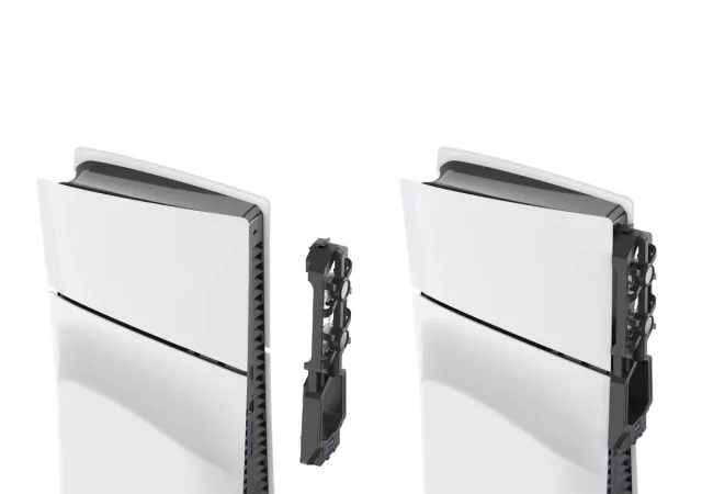 Multifunkční Stojan pro PS5 Slim - Nabíjení ovladače, chlazení, úložiště dupl