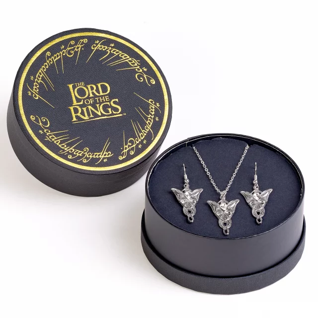 Dárkový set Lord of the Rings - Arwen Evenstar (přívěsek, naušnice) - Náušnice