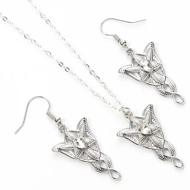 Dárkový set Lord of the Rings - Arwen Evenstar (přívěsek, naušnice) - Náušnice
