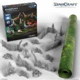 Desková hra StarCraft - Tabletop Miniature Game - Artanis & Pylon - Hero Expansion Set (2 figurky) dupl