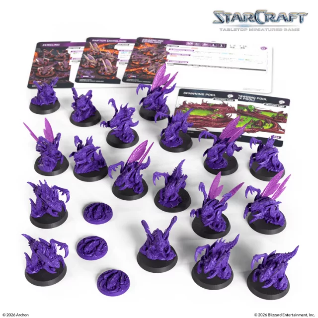 Desková hra StarCraft - Tabletop Miniature Game - Hydralisk - Expansion Set (4 figurky) dupl