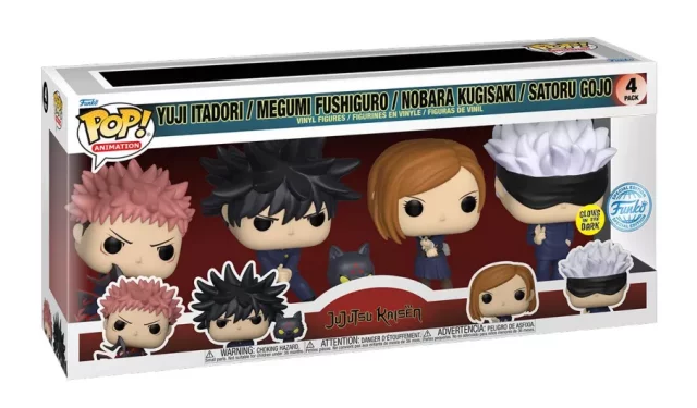 Figurka Jujutsu Kaisen - Yuji Itadori/Megumi Fushiguro/Nobara Kugiaki/Satoru Gojo (Funko POP! Animation 4-Pack)