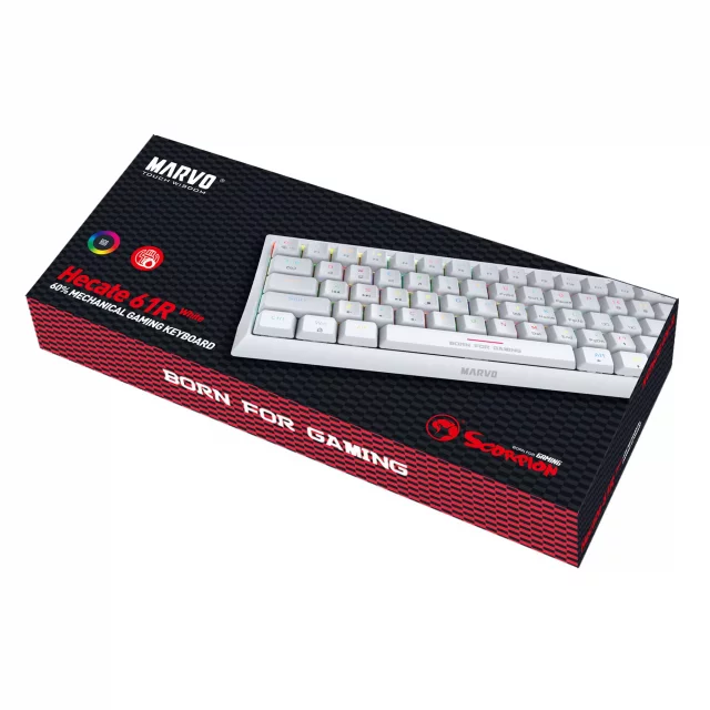 Herní klávesnice Dark Project - One KD87A Keyboard ABS Gateron Mechanical Red EU dupl