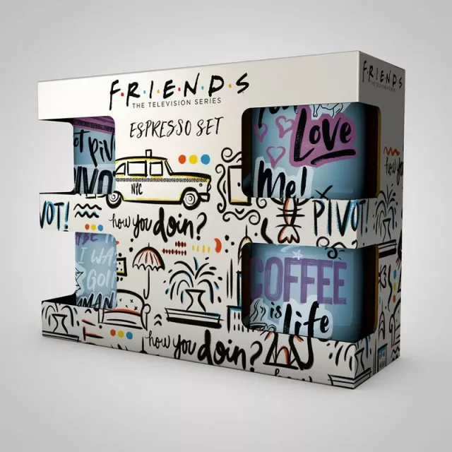 Hrnek Friends - Central Perk Espresso Sada - 4 ks dupl