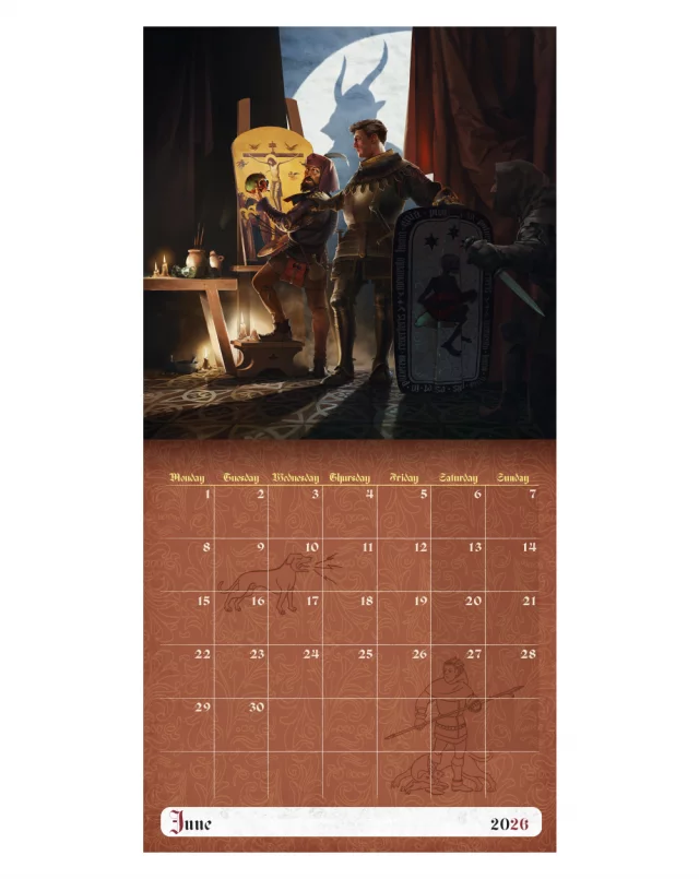 Kalendář Kingdom Come: Deliverance II 2026 (nástěnný) CZ dupl