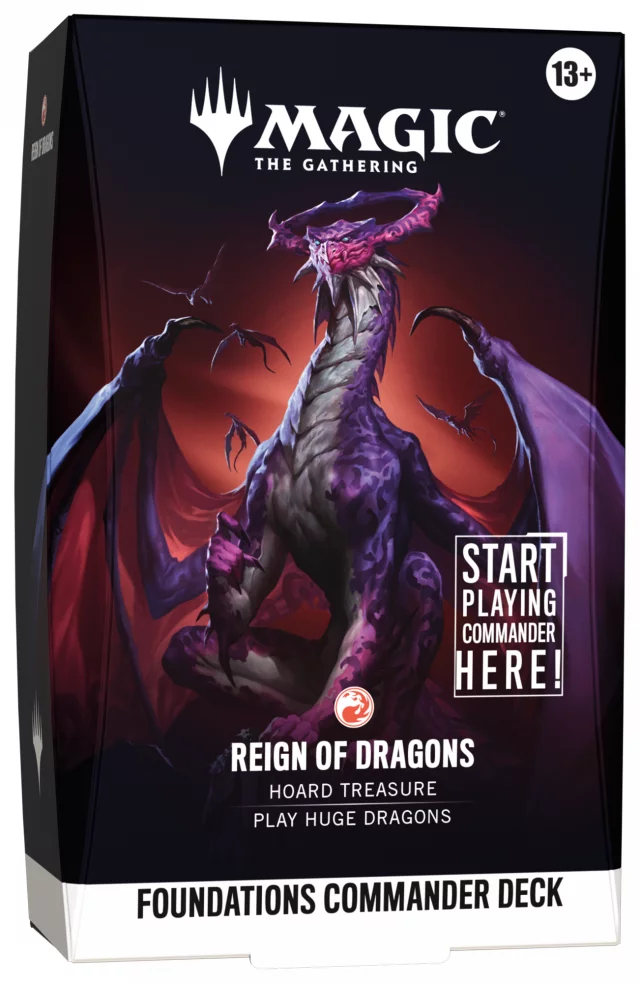 Karetní hra Magic: The Gathering - Foundations Commander Deck - Reign of Dragons