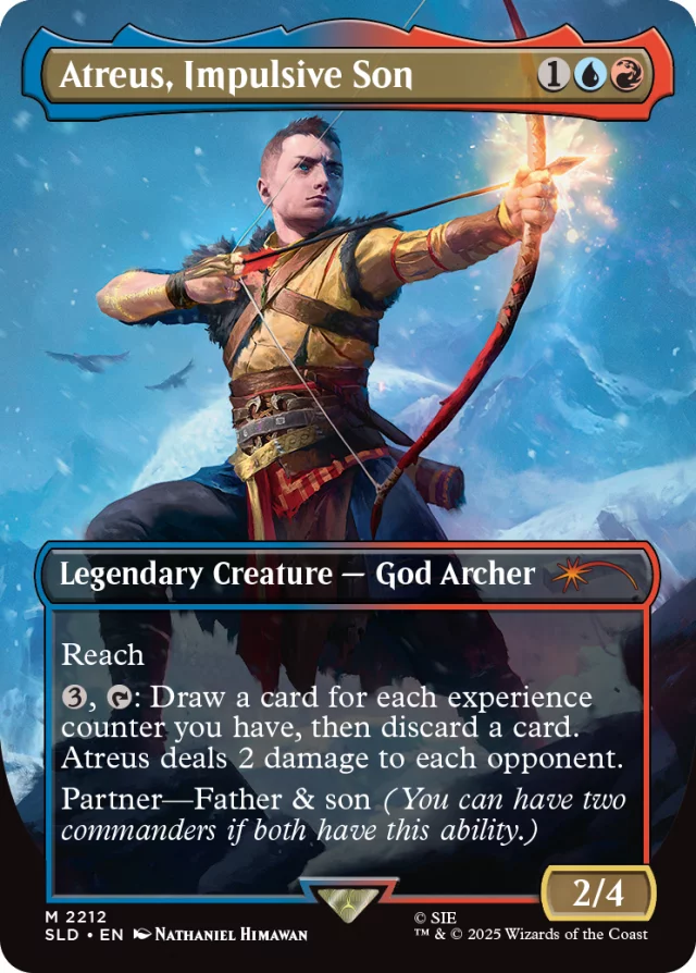 Karetní hra Magic: The Gathering Secret Lair x God of War: Greek dupl
