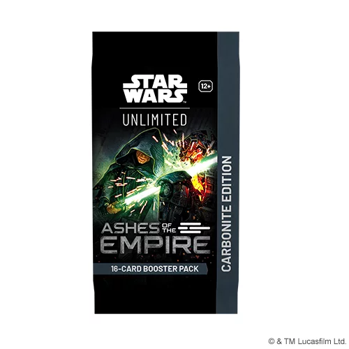 Karetní hra Star Wars: Unlimited - Ashes of the Empire Carbonite Booster (16 karet) - Zberateľská kartová hra TCG