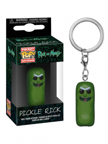 Kľúčenka Rick and Morty - Pickle Rick (Funko)