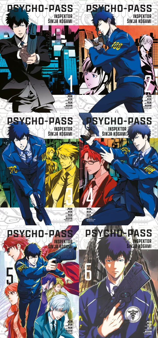 Komiks Psycho-Pass - Inspektor Šin'ja Kógami 1-6 Bundle