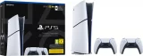 Konzole PlayStation 5 Slim 1 TB - Bílá + 2x DualSense dupl