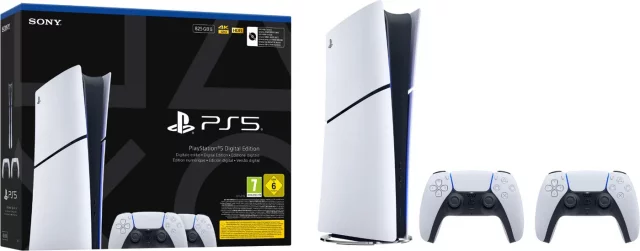 Konzole PlayStation 5 Slim 1 TB - Bílá + 2x DualSense dupl