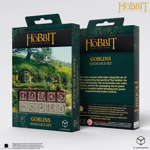 Kostka The Hobbit - Goblins D6 (10 ks) - Kocky
