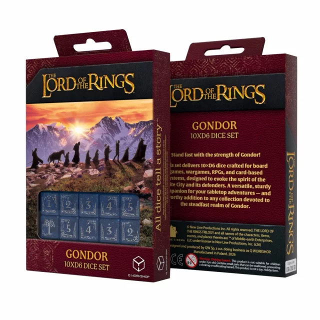 Kostky Lord of the Rings - Gondor (10 ks) - Q-Workshop