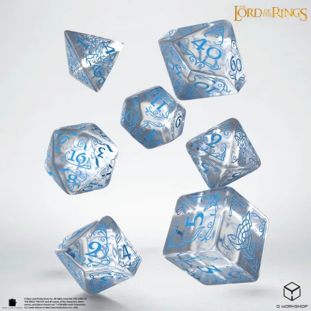 Kostky Lord of the Rings - Rivendell Water (7 ks) - Q-Workshop