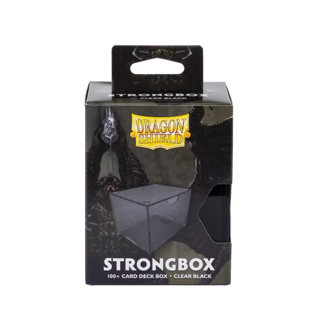 Krabička na karty Dragon Shield - Clear Black (Strongbox 100+) - Obaly
