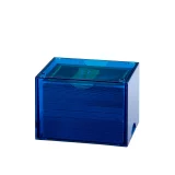 Krabička na karty Dragon Shield - Clear Blue (Strongbox 100+) - Zberateľská kartová hra TCG