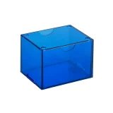 Krabička na karty Dragon Shield - Clear Blue (Strongbox 100+) - Zberateľská kartová hra TCG