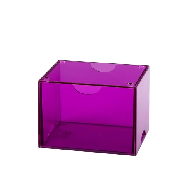Krabička na karty Dragon Shield - Clear Purple (Strongbox 100+) - Obaly