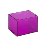Krabička na karty Dragon Shield - Clear Purple (Strongbox 100+) - Zberateľská kartová hra TCG