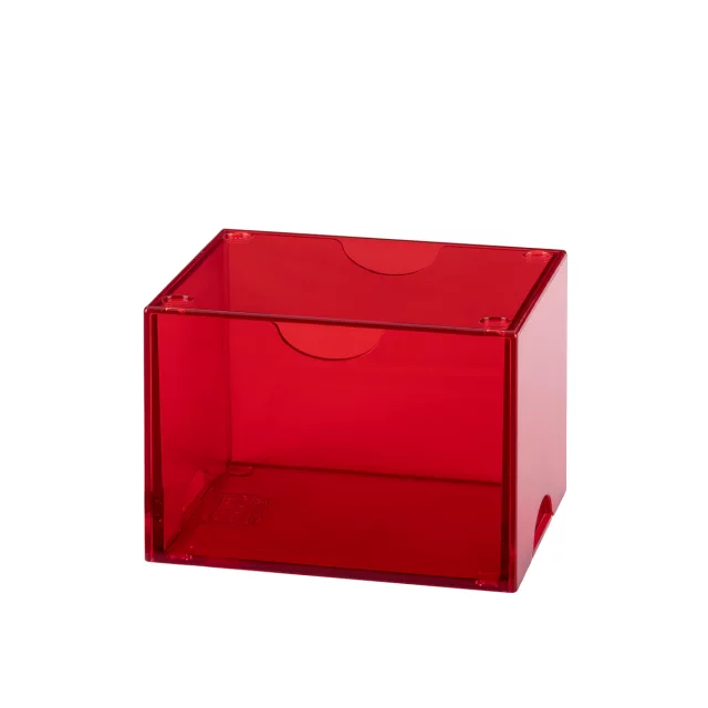 Krabička na karty Dragon Shield - Clear Red (Strongbox 100+) - Obaly