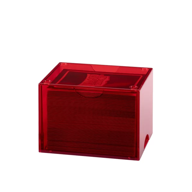 Krabička na karty Dragon Shield - Clear Red (Strongbox 100+) - Zberateľská kartová hra TCG