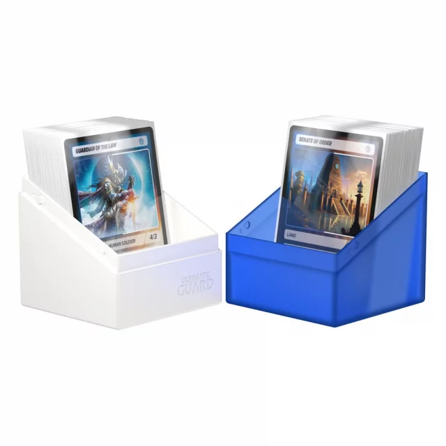 Krabička na karty Ultimate Guard - Boulder Deck Case Clear Emerald (100+) dupl