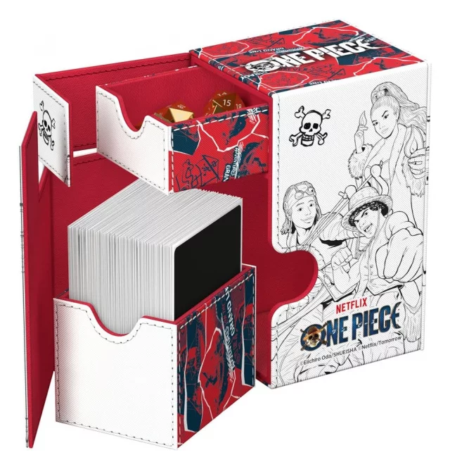 Krabička na karty Ultimate Guard - One Piece - Sketch (Flip'n'Tray 80+ XenoSkin) - Zberateľská kartová hra TCG