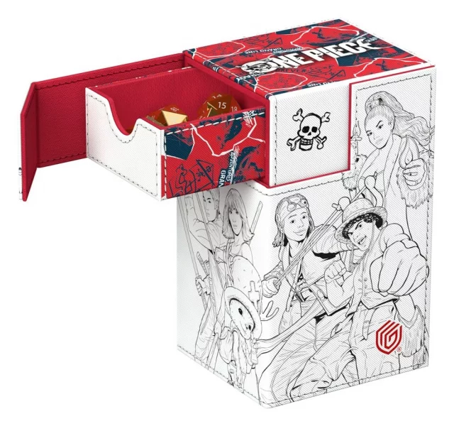 Krabička na karty Ultimate Guard - One Piece - Sketch (Flip'n'Tray 80+ XenoSkin) - Krabičky na karty
