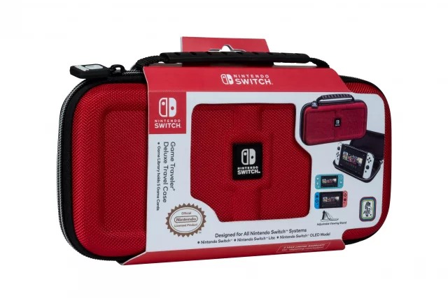 Luxusní cestovní pouzdro pro Nintendo Switch modré (Switch & Lite & OLED Model) dupl