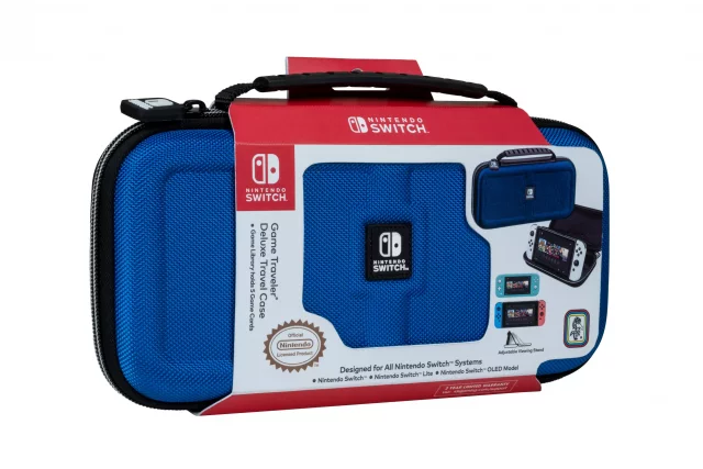 Luxusní cestovní pouzdro pro Nintendo Switch bíločerné (Switch & Lite & OLED Model) dupl