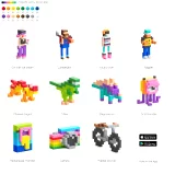 Magnetická stavebnice PIXIO 400 (Design Series) dupl