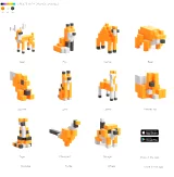 Magnetická stavebnice PIXIO 100 (Design Series) dupl