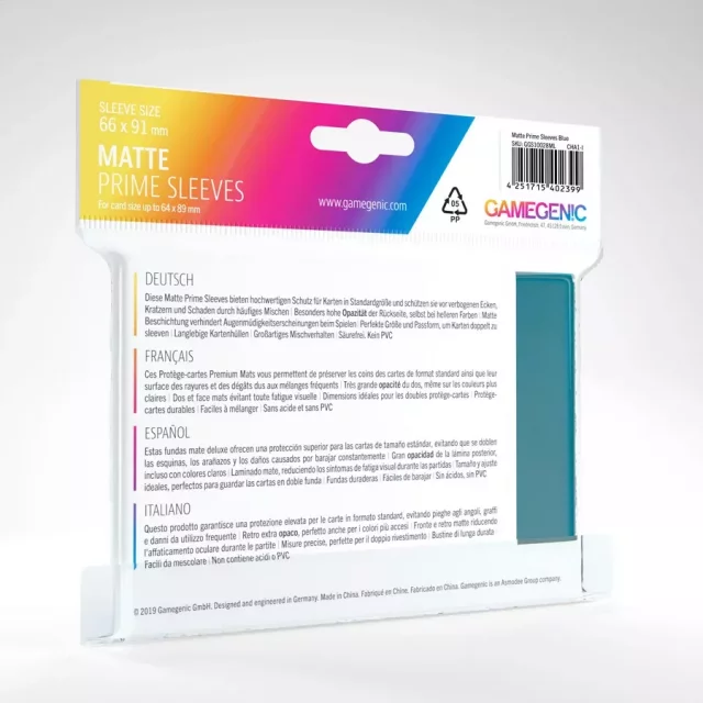 Ochranné obaly na karty Gamegenic - Prime Sleeves Matte Green (100 ks) dupl