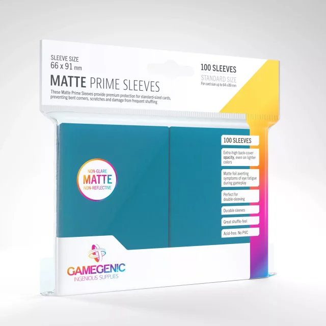 Ochranné obaly na karty Gamegenic - Prime Sleeves Matte Green (100 ks) dupl