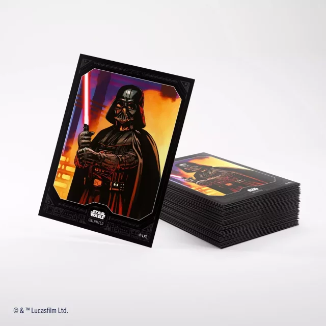 Ochranné obaly na karty Gamegenic - Star Wars: Unlimited Art Double Sleeving Pack Darth Vader (2x 60 ks)