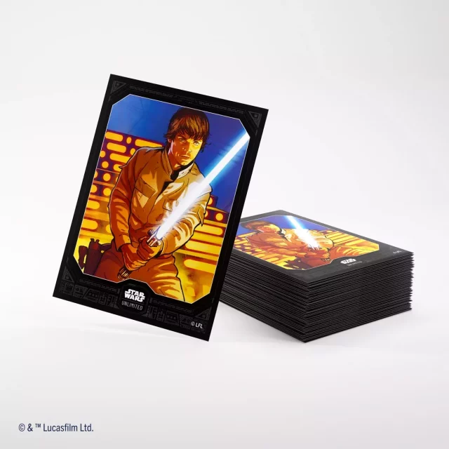 Ochranné obaly na karty Gamegenic - Star Wars: Unlimited Art Double Sleeving Pack Luke Skywalker (2x 60 ks)
