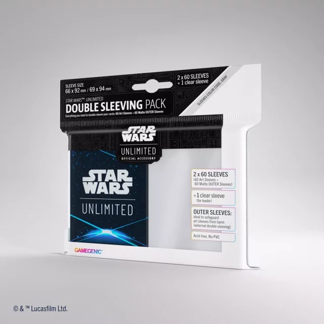 Ochranné obaly na karty Gamegenic - Star Wars: Unlimited Art Double Sleeving Pack Space Red (2x 60 ks) dupl